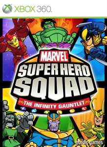 Marvel Super Hero Squad: The Infinity Gauntlet box art for Xbox 360